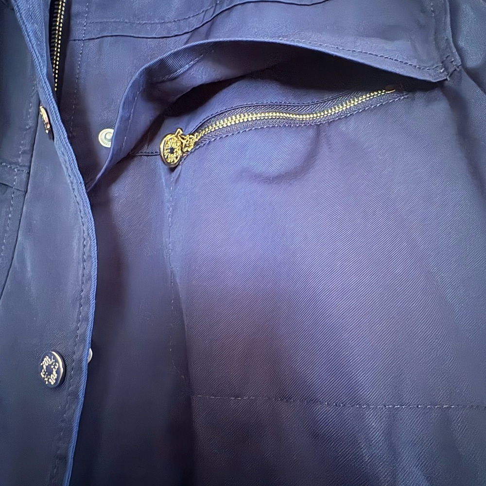 White House Black Market Navy Utility Jacket - Picture 5 of 8